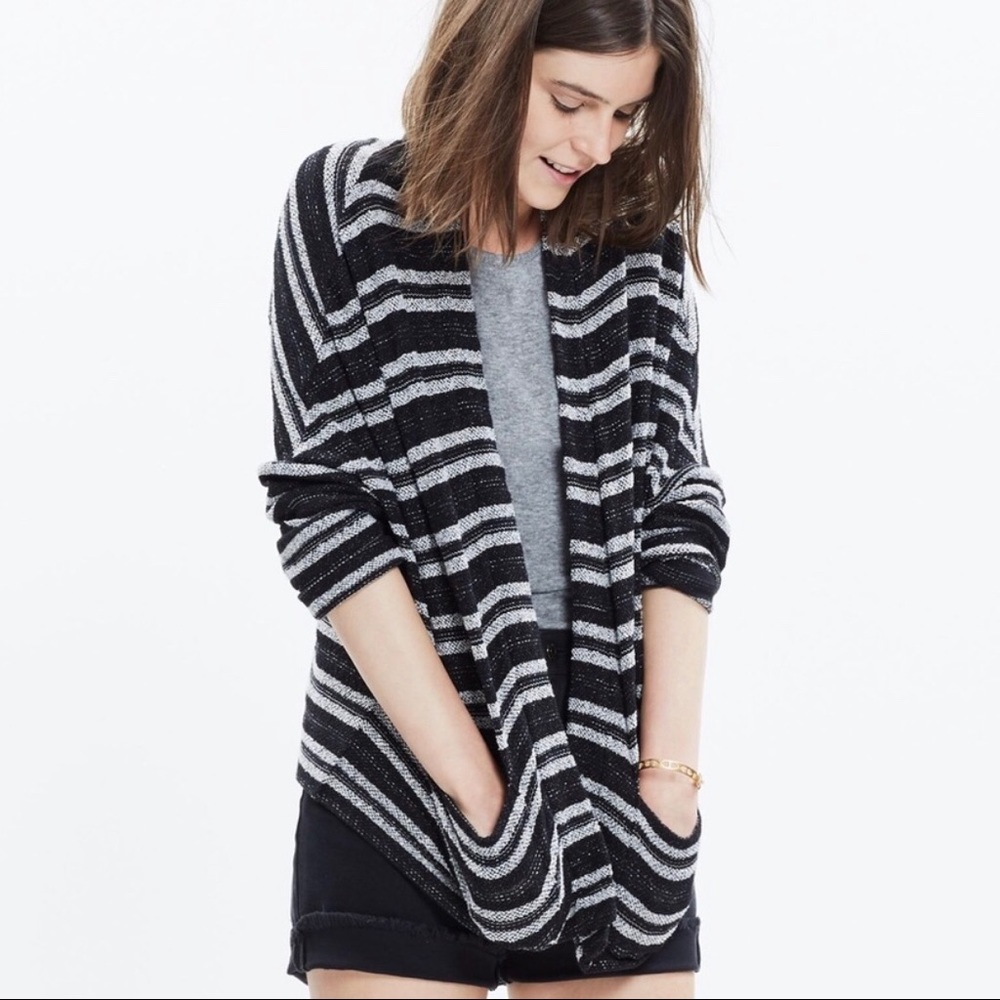 Madewell Upbeat Striped Cardigan Size M/L